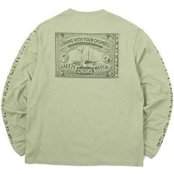 アンチバグチャムスセーフティマッチロングスリーブTシャツ Anti-Bug CHUMS Safety Match L/S T-Shirt CH01-2381 M076 Sage Lサイズ [アウトドア カットソー メンズ]