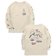 キッズユタツアーズロングスリーブTシャツ Kid's Uta Tours L/S T-Shirt  CH21-1307 G057 Greige KLサイズ [アウトドア トップス 長袖 キッズ]