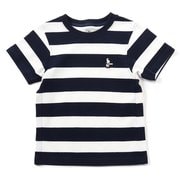 キッズブービーボーダーピケTシャツ Kid's Booby Border Pique T-Shirt CH22-1022 W011 White/Navy KLサイズ [アウトドア トップス 半袖 キッズ]
