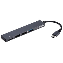 USB3.2Gen1＋2.0Type-C3ポート変換コンボハブ グレー COM-C3MSD123GY