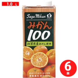 サンレイジュース みかん100 1000ml×6本