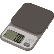キッチンスケール デジタルスケール エクレ 2kg ブラウン KS-740BR