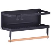 Marche マグネット キッチンペーパー＆タオルホルダー （小）【ブラック】 ONKS0141KIBLK