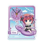 五等分の花嫁∽ ぷちちょこ ミニアクリル置時計 バカンス Ver. 中野二乃 [キャラクターグッズ]