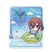 五等分の花嫁∽ ぷちちょこ ミニアクリル置時計 バカンス Ver. 中野三玖 [キャラクターグッズ]