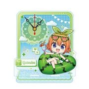 五等分の花嫁∽ ぷちちょこ ミニアクリル置時計 バカンス Ver. 中野四葉 [キャラクターグッズ]