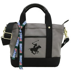 キャンバストートバッグ XS BH1006N GR/BK/BK BEVERLY HILLS POLO CLUB