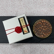333-12-2 サンリオキャラクターズ KABUKU はろうきてい コンパクトミラーS 丸花 3D 銅古美 [キャラクターグッズ]