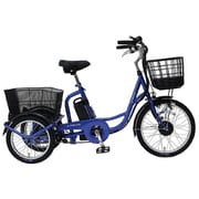 ロータイプ電動アシスト三輪自転車 E-Parton(イーパートン) フロント20インチ/リア16インチ サファイアブルー BEPN20SB