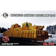 UU72673 1/72 露・MBV自走装甲列車No.01 [組立式プラスチックモデル]