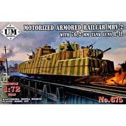 UU72675 1/72 露・MBV-2自走装甲列車76.2mmL-11砲搭載 [組立式プラスチックモデル]