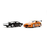 JADA31981 1/32 F＆F ドミニク ダッジ チャージャー ブラック＆ブライアン トヨタ スープラ オレンジ ツインパック [ダイキャストミニカー]