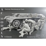 ACM35056 1/35 WWII ドイツ 作業中の整備員（5体セット 予備転輪/ジャッキ付） [1/35スケール プラモデル]