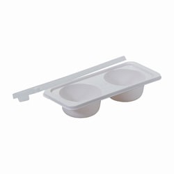 冷凍 冷蔵 トレー 容器 つくりおき 作り置き おかずカップ 9号×2ブロック 2個組 お弁当 おかず 離乳食 日本製 食洗機対応 電子レンジ対応 HC-127