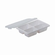 HC-131 [冷凍 冷蔵 トレー 容器 つくりおき 作り置き 小分け 130ml×4ブロック 2個組 お弁当 おかず 離乳食 日本製 食洗機対応 電子レンジ対応]