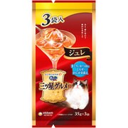 三ツ星グルメパウチ ジュレ まぐろ・かつおにしらす・かにかま添え 35g×3袋