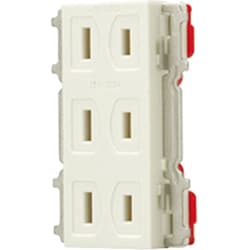 JEC-BN-555K-PW [コンセント トリプル カセットタイプ 1個入]