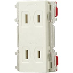 JEC-BN-55K-PW [コンセント ダブル カセットタイプ 1個入]