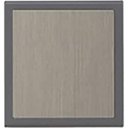 J・ワイドスリムサスト 操作板 表示灯なし ダブル ソフトグレー色 1個入 WSN-D-SG