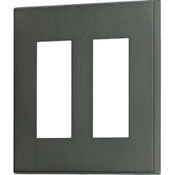 J・ワイドスリムサスト コンセントプレート ブラック色 2連用 1個入 WSBD-33