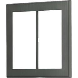 J・ワイドスリムサスト スイッチプレート ブラック色 2連用 1個入 WSBP-2