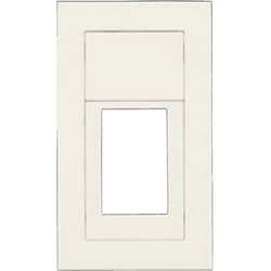 J・ワイドスリムシリーズ スリムスクエア スイッチ+コンセントプレート スイッチ+コンセント+ブランクチップ 1連用 1個入 QWC-8