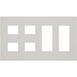 J・ワイドスリムシリーズ スリムスクエア コンセントプレート 4連用 2+2+3+3コ穴 1個入 QWD-2233