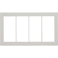 J・ワイドスリムシリーズ スリムスクエア スイッチプレート 4連用 1個入 QWP-4