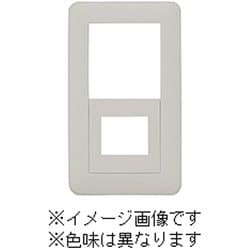 NWC-4-MBK [J・ワイドスリムシリーズ 1連用 スイッチ+コンセントプレート スイッチ（ダブル）+1コ穴 ラウンドデザイン メタリックブラック色 1個入]