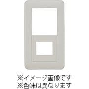 NWC-4-MGY [J・ワイドスリムシリーズ 1連用 スイッチ+コンセントプレート スイッチ（ダブル）+1コ穴 ラウンドデザイン メタリックグレー色 1個入]