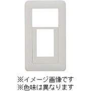 NWC-5-DBM [J・ワイドスリムシリーズ 1連用 スイッチ+コンセントプレート スイッチ（トリプル）+2コ穴 ラウンドデザイン ダークブラウンメタリック色 1個入]