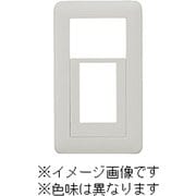 NWC-5-MGY [J・ワイドスリムシリーズ 1連用 スイッチ+コンセントプレート スイッチ（トリプル）+2コ穴 ラウンドデザイン メタリックグレー色 1個入]