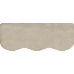 PUPUMOF（ププモフ） ラビットファー調 インテリアマット 約縦45×横120ｃｍ グレージュ
