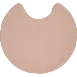 PUPUMOF（ププモフ） pupumofラビットファー調 トイレマット 約縦55×横60ｃｍ ダスティピンク