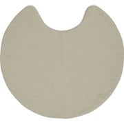 PUPUMOF(ププモフ) pupumofラビットファー調 トイレマット 約縦55×横60cm グレージュ