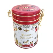 【限定】クリスマス キャニスター缶 [クッキー 2個/ストロベリー風味キャンディ 6個/ラムネ 3袋入り]