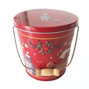 【限定】クリスマス ネコバケツ缶 [ストロベリー風味キャンディ 6個/ラムネ 4袋入り]