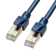 LANケーブル 産業用 0.5m CAT6A ネイビーブルー 爪折れ防止 安定抵抗値 耐振動 耐引張強度 耐経年変化 高性能 PoE対応 より線 難燃性 UTP ストレート結線 RJ45 KB-H6A-005NV