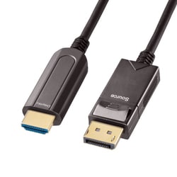 DisplayPort→HDMI変換 光ファイバーケーブル 10m KC-DPHDFB100