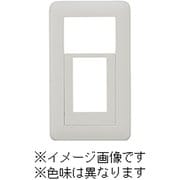 NWC-5-SV [J・ワイドスリムシリーズ 1連用 スイッチ+コンセントプレート スイッチ（トリプル）+2コ穴 ラウンドデザイン シルバー色 1個入]