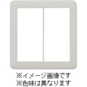 NWP-2-MGY [J・ワイドスリムシリーズ スイッチプレート 2連用 ラウンドデザイン メタリックグレー色 1個入]