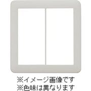 NWP-2-SV [J・ワイドスリムシリーズ スイッチプレート 2連用 ラウンドデザイン シルバー色 1個入]
