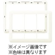 NWP-3-MBK [J・ワイドスリムシリーズ スイッチプレート 3連用 ラウンドデザイン メタリックブラック色 1個入]