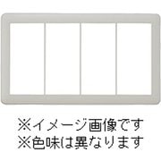 NWP-4-DBM [J・ワイドスリムシリーズ スイッチプレート 4連用 ラウンドデザイン ダークブラウンメタリック色 1個入]