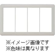 NWP-4-SV [J・ワイドスリムシリーズ スイッチプレート 4連用 ラウンドデザイン シルバー色 1個入]