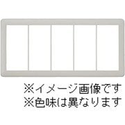 NWP-5-MBK [J・ワイドスリムシリーズ スイッチプレート 5連用 ラウンドデザイン メタリックブラック色 1個入]