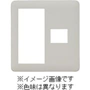 NWP-S1-DBM [J・ワイドスリムシリーズ スイッチ+コンセントプレート スイッチ+1コ穴 ラウンドデザイン ダークブラウンメタリック色 1個入]
