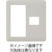 NWP-S1-MGY [J・ワイドスリムシリーズ スイッチ+コンセントプレート スイッチ+1コ穴 ラウンドデザイン メタリックグレー色 1個入]