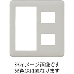 NWP-S2-MBK [J・ワイドスリムシリーズ スイッチ+コンセントプレート スイッチ+2コ穴 ラウンドデザイン メタリックブラック色 1個入]
