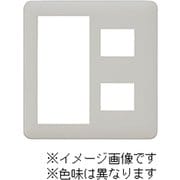 NWP-S2-MGY [J・ワイドスリムシリーズ スイッチ+コンセントプレート スイッチ+2コ穴 ラウンドデザイン メタリックグレー色 1個入]